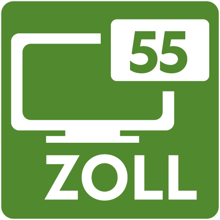 Symbol für 55 Zoll Bildschirmdiagonale