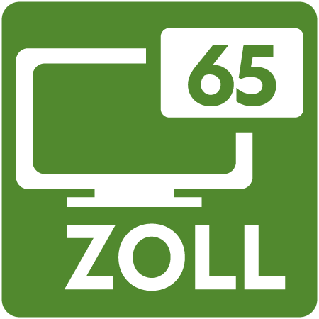 Symbol für 65 Zoll Bildschirmdiagonale