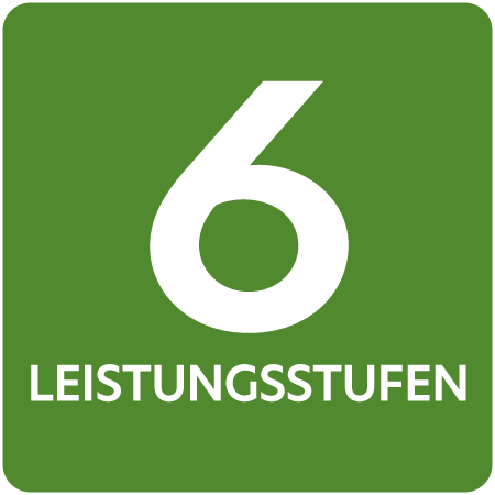 Symbol für 6-stufige Leistungsregelung