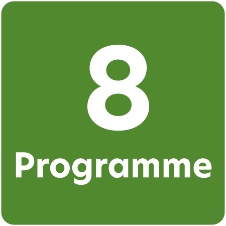 Symbol für 8 Programme