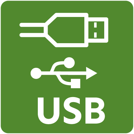 Symbol für USB Anschluss
