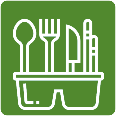 Symbol für Besteckkorb