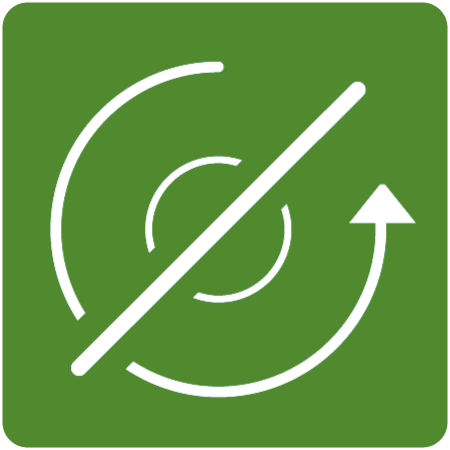 Symbol für Inklusive Drehteller