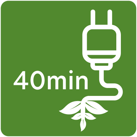 Symbol für Eco 40 Minuten