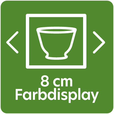 Symbol für 8 cm Farbdisplay