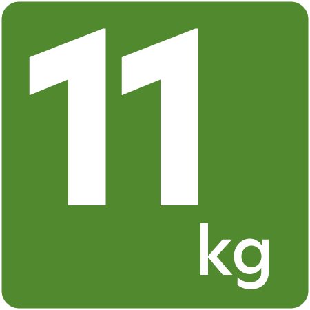 Symbol für 11 Kilogramm Füllmenge