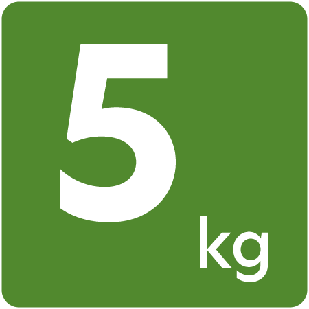 Symbol für 5 kilogramm Füllmenge