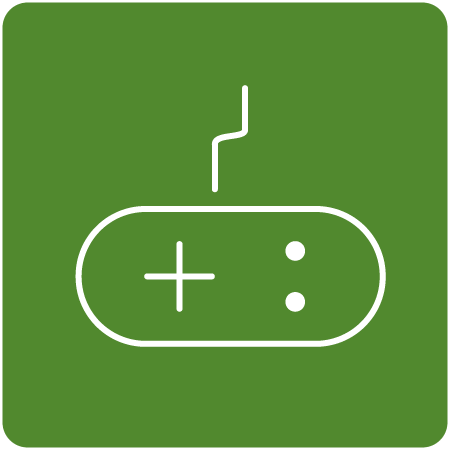 Symbol für Gaming-Modus für reaktionsschnelles Spielen
