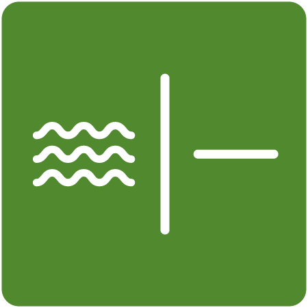 Symbol für Schutz vor Wasserschäden
