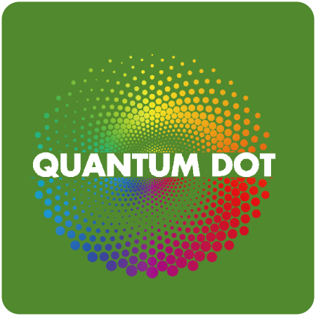 Symbol für Quantum-Dot-Farbtechnologie
