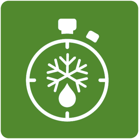 Symbol für Schnellauftau-Funktion
